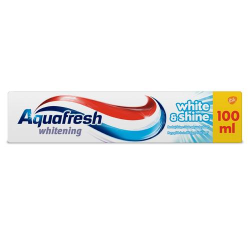 Miniaturka artykułu - AQUAFRESH WHITE&SHINE Pasta do zęb&oacute;w, 100 ml 