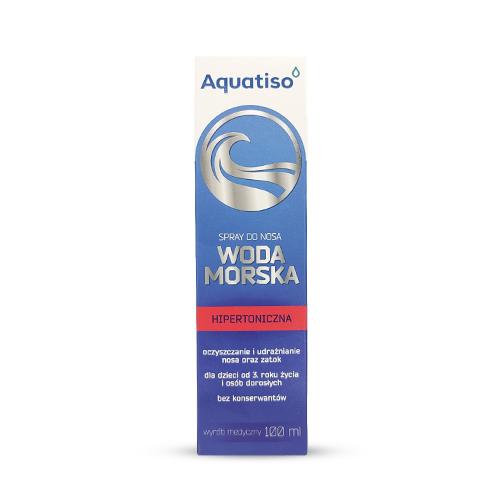 Aquatiso Woda morska hipertoniczna Spray do nosa, 100ml USZKODZONE OPAKOWANIE TEKTUROWE