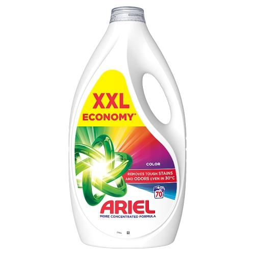 Miniaturka artykułu - Ariel Color Płyn do prania kolorowych tkanin, 3,15 l, 70 prań