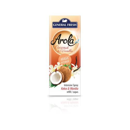 Miniaturka artykułu - General Fresh Arola Zapas do odświeżacza powietrza w sprayu Magiczna Szyszka Kokos i wanilia, 40ml