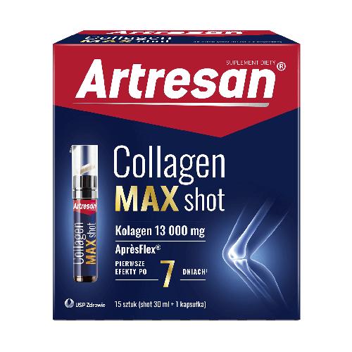 Miniaturka artykułu - Artresan Collagen Max Shot, 15 x 30 ml