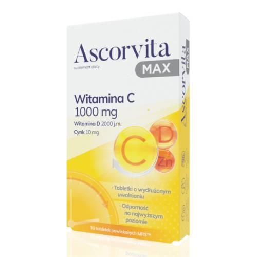 Miniaturka artykułu - Ascorvita MAX, 30 tab.