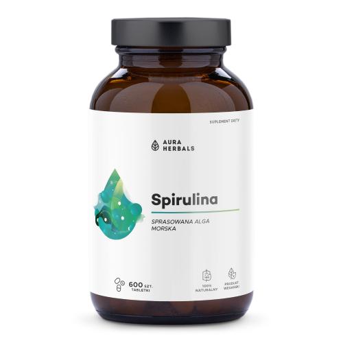 Miniaturka artykułu - AURA HERBALS Spirulina - 600 tabletek 150g