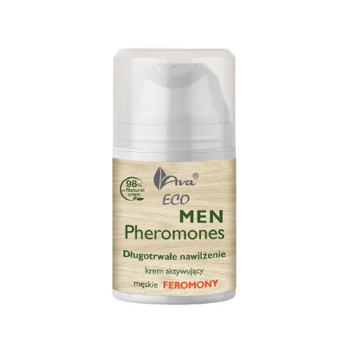 Miniaturka artykułu - AVA Eco Men Pheromones długotrwałe nawilżenie krem do twarzy aktywujący męskie feromony, 50ml