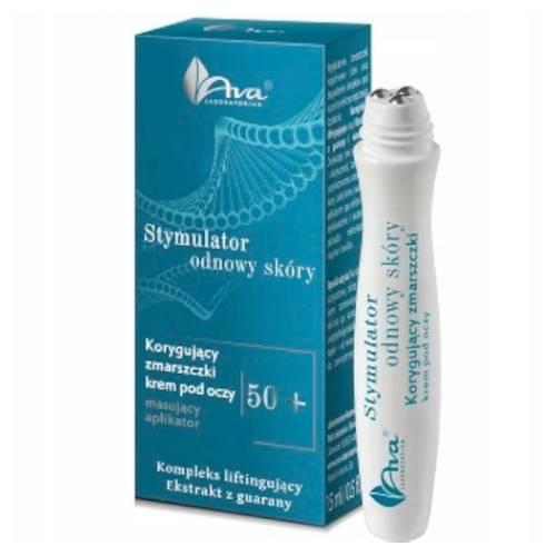 Miniaturka artykułu - AVA Stymulator odnowy sk&oacute;ry Krem pod oczy korygujący zmarszczki, 15ml