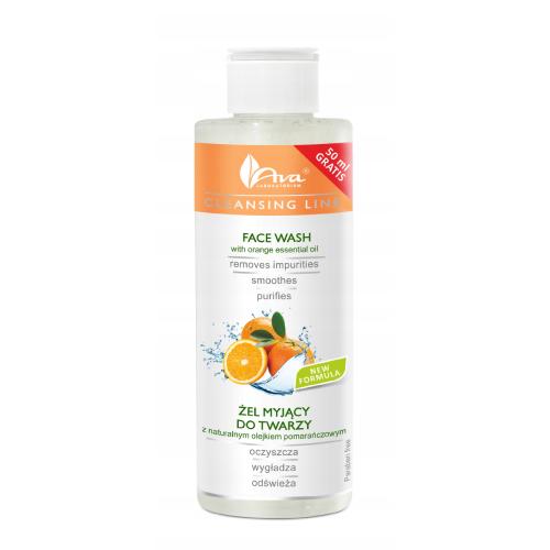 Miniaturka artykułu - AVA Żel myjący do twarzy pomarańcza - 200 ml 