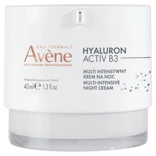 Miniaturka artykułu - AVENE HYALURON ACTIV B3 Multiintensywny krem na noc, 40ml