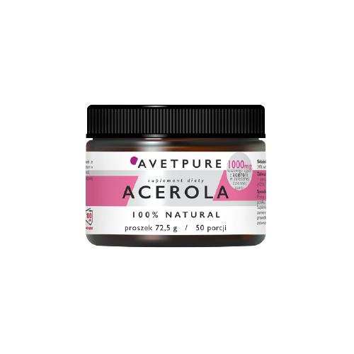 Miniaturka artykułu - AVETPURE Acerola proszek, 72,5g
