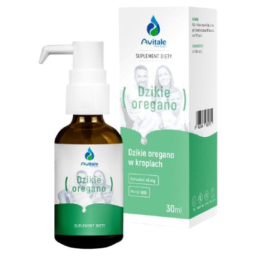 Miniaturka artykułu - Avitale Dzikie oregano w kroplach, 30 ml
