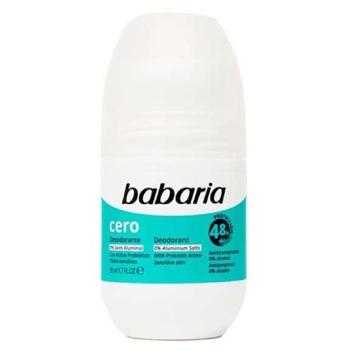 Miniaturka artykułu - BABARIA Antyperspirant w kulce z aktywnym prebiotykiem, 50 ml