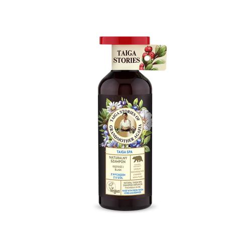 Miniaturka artykułu - Babuszka Agafia TAIGA Naturalny szampon do włos&oacute;w z wyciągiem z 37 zi&oacute;ł, 500ml