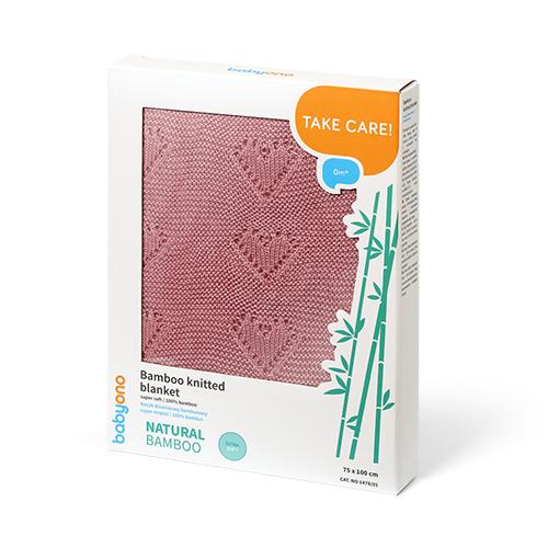 Miniaturka artykułu - BabyOno kocyk dzianinowy bambusowy 1478/01