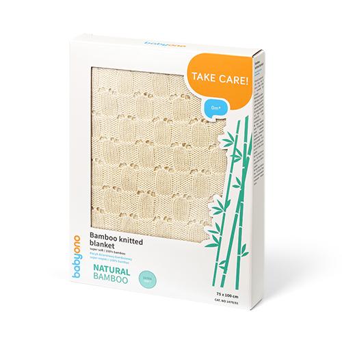 Miniaturka artykułu - BabyOno kocyk dzianinowy bambusowy 1479/01