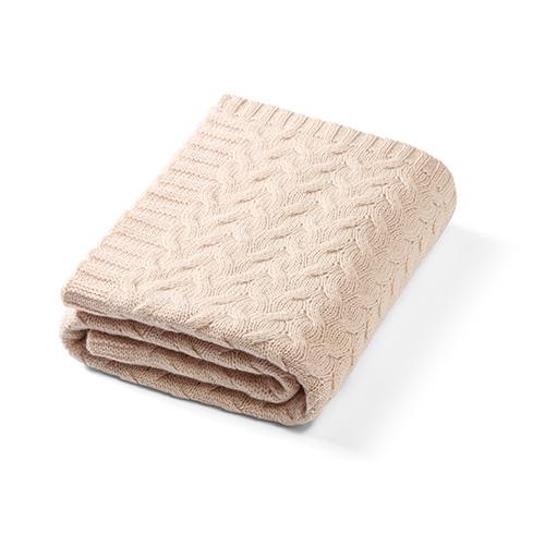 Miniaturka artykułu - BabyOno Kocyk z wełny merino jasny beż