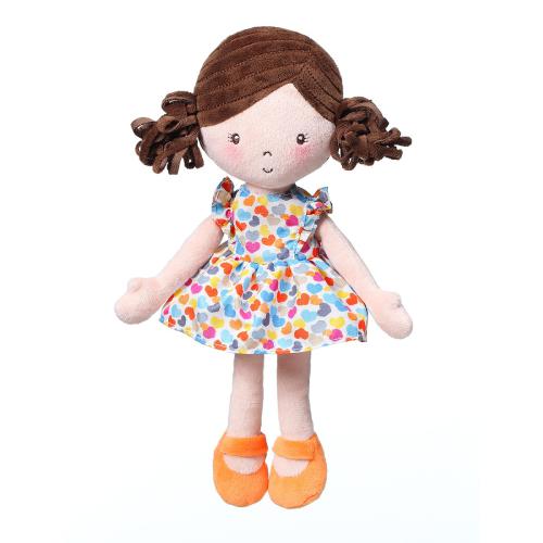BABYONO Przytulanka dla niemowląt LENA DOLL MY BEST FRIEND orange, 1szt.