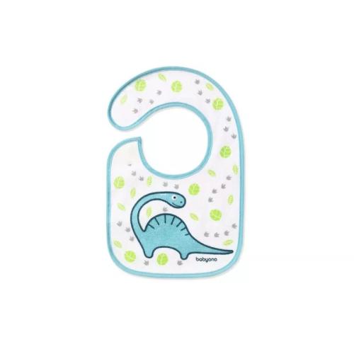Miniaturka artykułu - BabyOno Śliniak frotte 20x30cm DINO 3m+ 831