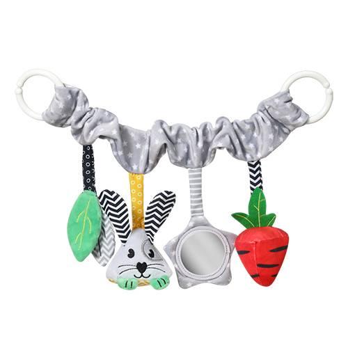 Miniaturka artykułu - BABYONO Zawieszka do w&oacute;zka i fotelika Carrot &Hop, 1szt.