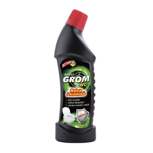 Miniaturka artykułu - BactiGROM ACTIVE Rdza i Kamień Żel do czyszczenia toalety, 750 ml