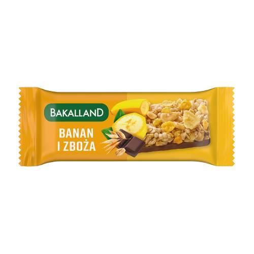 Miniaturka artykułu - BAKALLAND BA! Baton zbożowy Banan, 40g