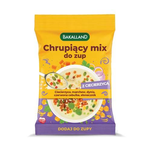 Miniaturka artykułu - Bakalland Chrupiący Mix do zup z ciecierzycą, 75 g