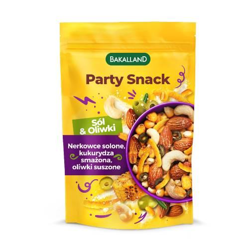 Miniaturka artykułu - Bakalland Mieszanka Party Snack S&oacute;l i Oliwki, 170 g	