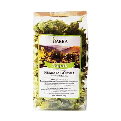 Miniaturka artykułu - Bakra Gojnik Herbata g&oacute;rska (Szałwia Libańska), 20 g