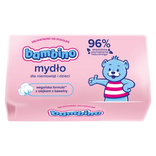 Miniaturka artykułu - Bambino Mydło z lanoliną dla dzieci 90 g