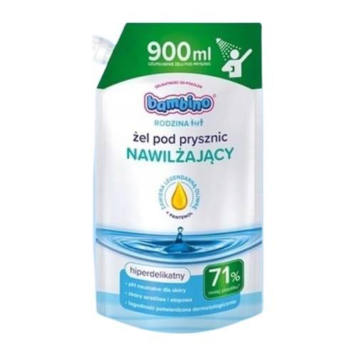 Miniaturka artykułu - Bambino Rodzina Żel pod prysznic nawilżający hiperdelikatny, 900 ml