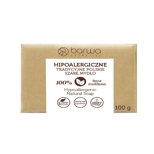 Miniaturka artykułu - BARWA Mydło tradycyjne polskie szare 100g
