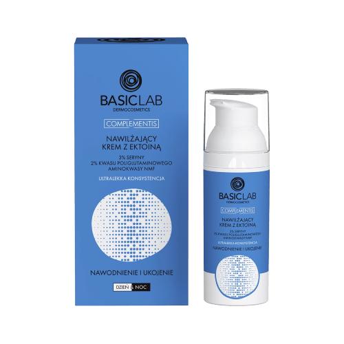 Miniaturka artykułu - BASICLAB Complementis Nawilżający krem z ektoiną Nawodnienie i Ukojenie, 50ml