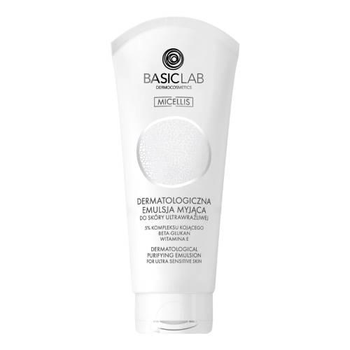 Miniaturka artykułu - BASICLAB Dermatologiczna emulsja myjąca Sk&oacute;ra ultrawrażliwa, 100ml