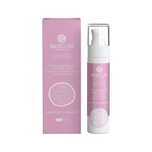 Miniaturka artykułu - BASICLAB Esteticus Serum regenerujące strukturę sk&oacute;ry Sprężystość i Odbudowa, 50ml