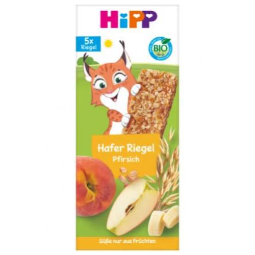 Miniaturka artykułu - HiPP Batonik owsiany Brzoskwinie Bio, 5x20 g