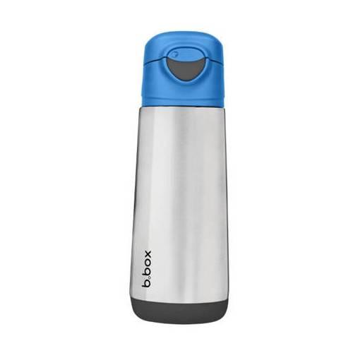 Miniaturka artykułu - B.BOX Butelka termiczna sportowa z ustnikiem Blue Slate, 500ml