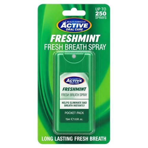 Miniaturka artykułu - Beauty Formulas  Fresh Mint Odświeżacz do ust kieszonkowy, 15 ml