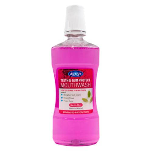 Miniaturka artykułu - Beauty Formulas Teeth & Gum Protect Płyn do płukania jamy ustnej, 500 ml