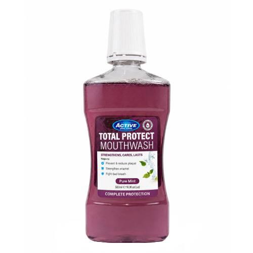 Miniaturka artykułu - Beauty Formulas Total Protect Płyn do płukania jamy ustnej, 500 ml