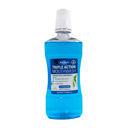 Miniaturka artykułu - Beauty Formulas Triple Action Płyn do płukania jamy ustnej, 500 ml
