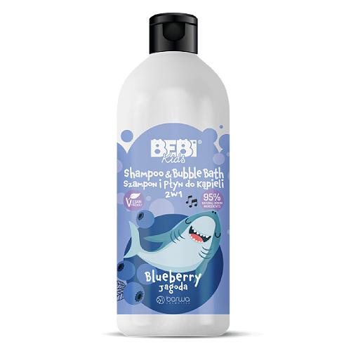 BEBI KIDS Szampon i płyn do kąpieli Jagoda, 500ml od 1. roku życia