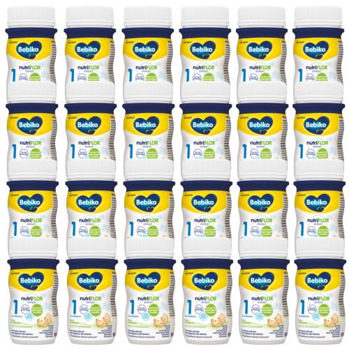 Miniaturka artykułu - Bebiko 1 Mleko początkowe dla niemowląt od urodzenia, gotowe do spożycia, 24 x 90 ml