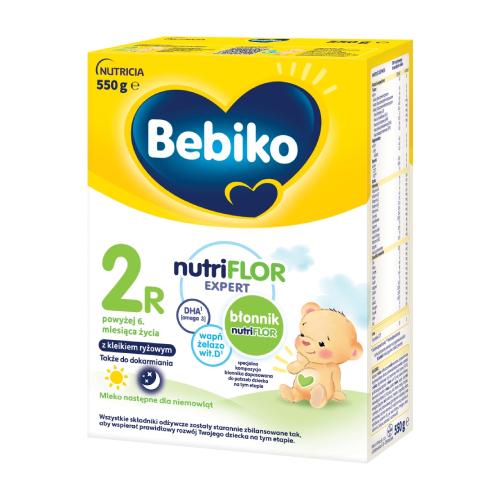 Miniaturka artykułu - Bebiko 2R NutriFlor Expert Mleko następne z kleikiem ryżowym dla niemowląt powyżej 6. miesiąca życia, 550 g