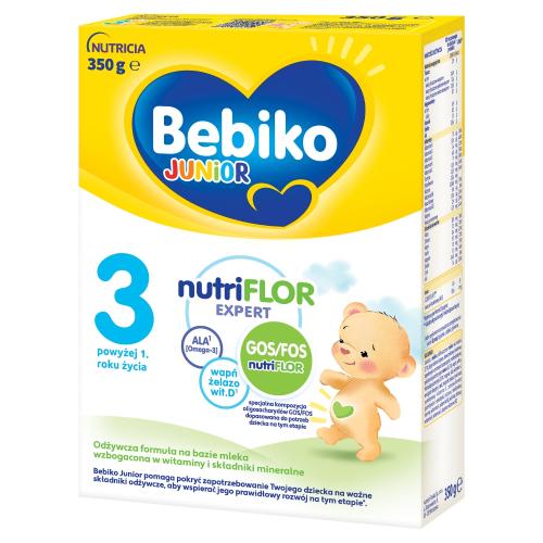 Miniaturka artykułu - Bebiko Junior 3 Mleko modyfikowane dla dzieci powyżej 1. roku życia, 350g