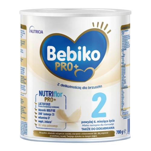 Miniaturka artykułu - Bebiko Pro+ 2 Mleko modyfikowane dla dzieci powyżej 6. miesiąca życia, 700 g USZKODZONE/ WGNIECIONA PUSZKA