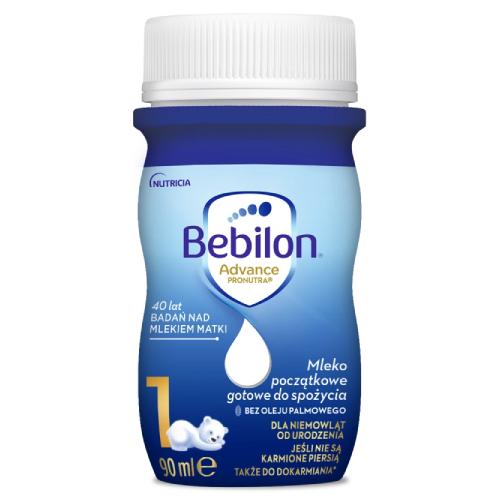 Miniaturka artykułu - Bebilon 1 z Pronutra Advance Mleko początkowe od urodzenia, 90ml x 24szt.