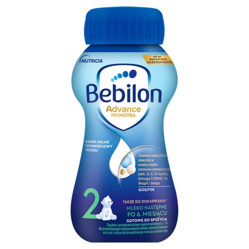 Miniaturka artykułu - Bebilon 2 Advance Pronutra Mleko następne po 6. miesiącu, 200 ml