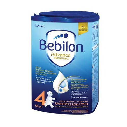 Miniaturka artykułu - Bebilon 4 Pronutra Junior Formuła na bazie mleka po 2. roku życia, 800 g