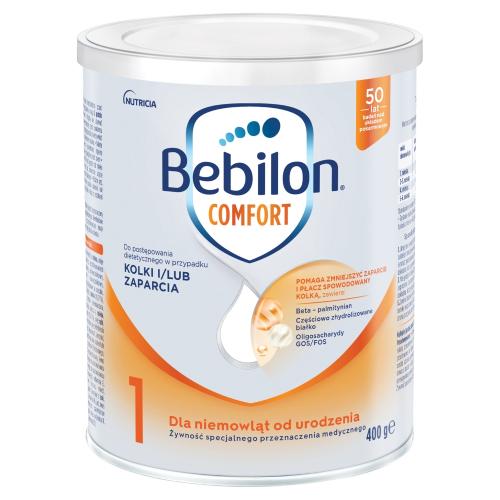 Miniaturka artykułu - Bebilon Comfort 1 Mleko początkowe dla niemowląt od urodzenia, 400 g