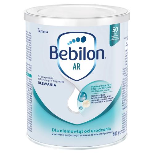Zdjęcie produktu - Bebilon ProExpert AR Proszek do postępowania dietetycznego w przypadku ulewań dla niemowląt od urodzenia, 400 g