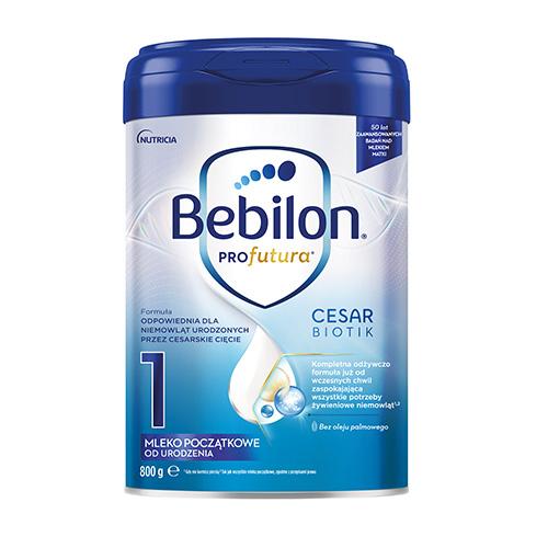 Miniaturka artykułu - Bebilon Profutura CesarBiotik 1 Mleko początkowe dla niemowląt od urodzenia, 800 g