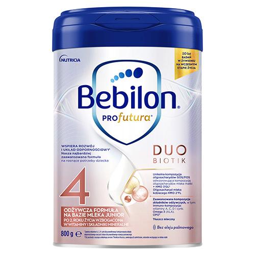 Miniaturka artykułu - Bebilon Profutura Duobiotik 4 Mleko modyfikowane po 2. roku, 800g WGNIECIONA PUSZKA / USZKODZONE